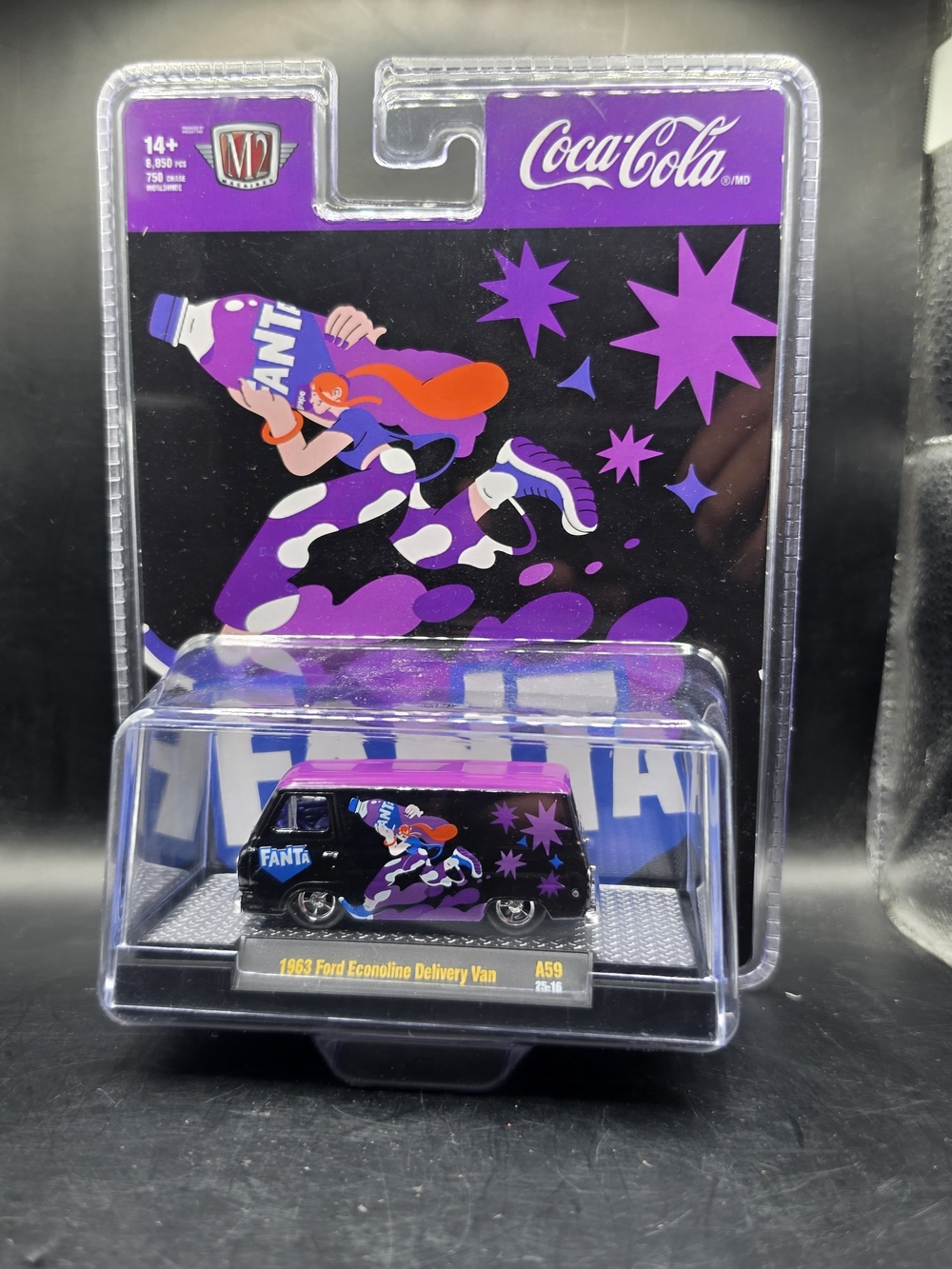 Coca-Cola Purple & Black Fanta Artwork Backing Card